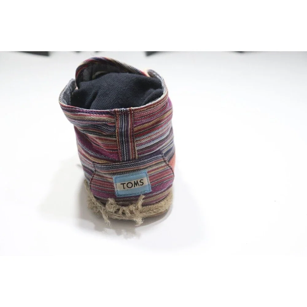 Toms Booties Canvas Hightops Womens Chukka Espadrille Multicolor Size 7.5